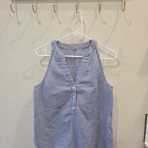 Blue Striped Women's Top